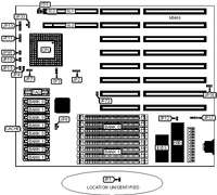 VISIONEX &nbsp; CLT486VL2 486AT MOTHERBOARD