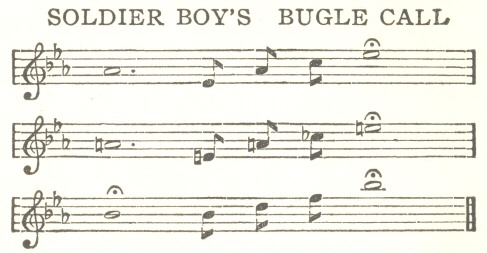 Soldier Boy&rsquo;s Bugle Call [music score]