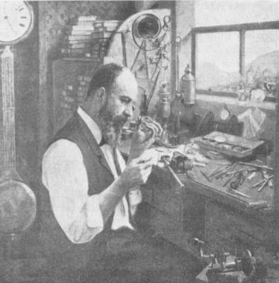 In the Museum at Neuch&acirc;tel. GENEVESE WATCHMAKER. Aim&eacute;e Rapin