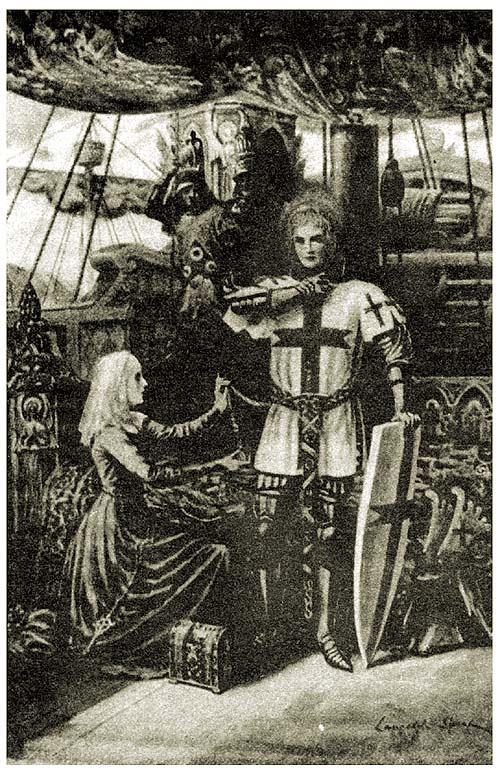 “This girdle, lords,” said she, “is made for the most part of mine own hair, which, while I was yet in the world, I loved full well.”
