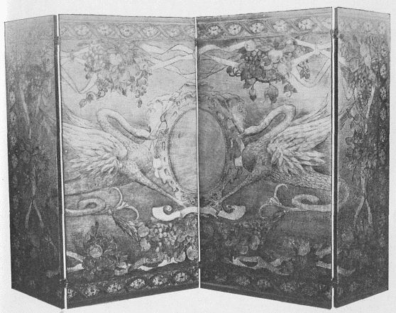 SCREEN BY DORA WHEELER KEITH IN
HOUSE AT LAKEWOOD (Belonging to Clarence Roof, Esq.)