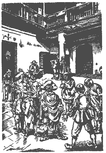 "Torn&oacute; de nuevo a jurar el mozo, y a maldecirse, diciendo que &eacute;l no hab&iacute;a tomado tal bolsa...."