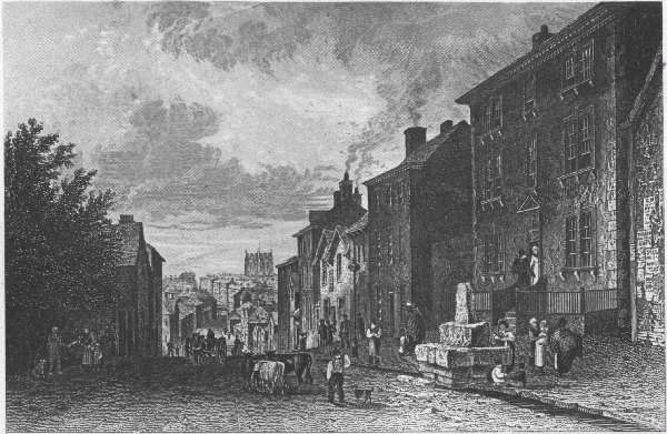 MAB'S CROSS, WIGAN.

Drawn by G. Pickering. Engraved by Edw^d Finden.