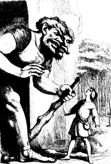 [Illustration:
                 The deceitful Civility of the Welsh Giant]