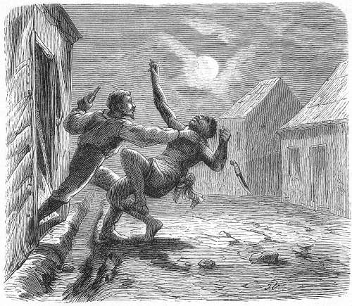 N&auml;chtlicher Ueberfall.