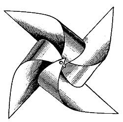 FIG. 124.&mdash;The toy pin wheel is a miniature windmill.