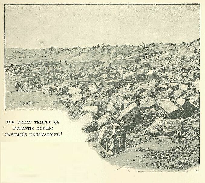 243.jpg the Great Temple of Bubastis Duringnaville&rsquo;s Excavations 
