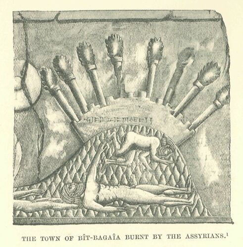 372.jpg the Town of B�t-baga�a Burnt by The Assyrians 