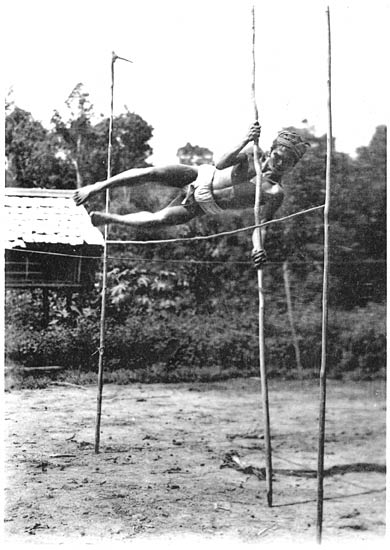 &Uuml;bungen mit dem Springstock.