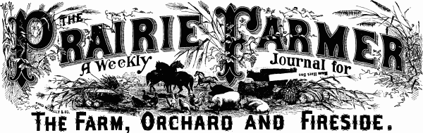 The Prairie Farmer

A Weekly Journal for

The Farm, Orchard, and Fireside.