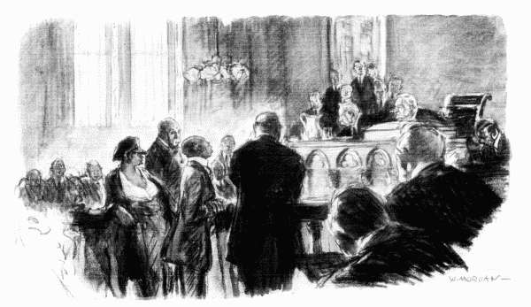 THE JUDGE: What did he do, Mandy?

THE WIFE: Jedge, he come bustin' in, an' he come so fas' he untook de do' off'n de hinges!