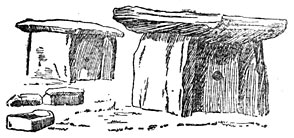 Dolmens in Dekan, Indi&euml;.
