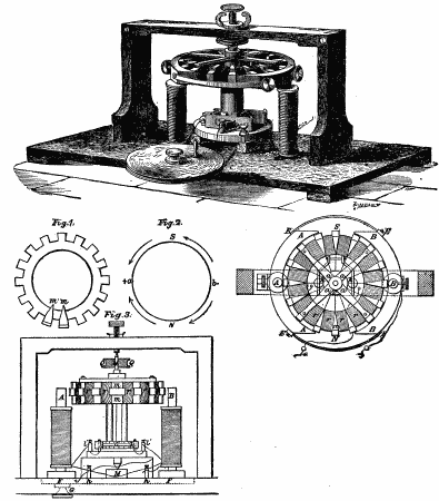 PACINOTTI ELECTRO-MAGNETIC MACHINE.&mdash;MADE IN 1860.