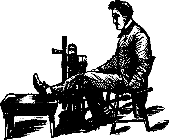 Illustration:
Fig. 5. Rubbing the Legs.