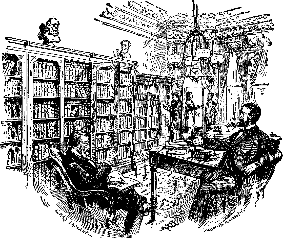 Illustration:
Medical Library and Council-room.