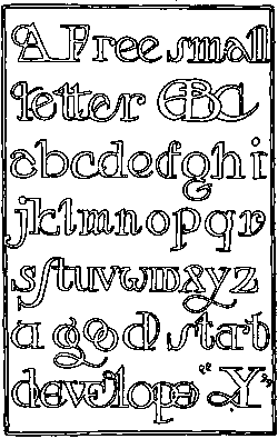 135. MODERN AMERICAN SMALL LETTERS. F.&nbsp;C.&nbsp;B.