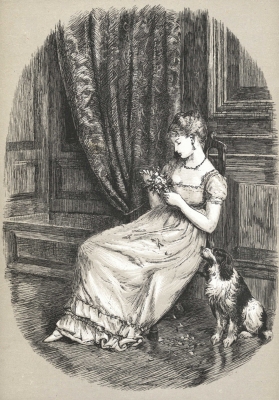 "Indeed, so great was her indifference, that she was amusing herself with plucking to pieces a choice bouquet of hot-house flowers."&mdash;page 72.