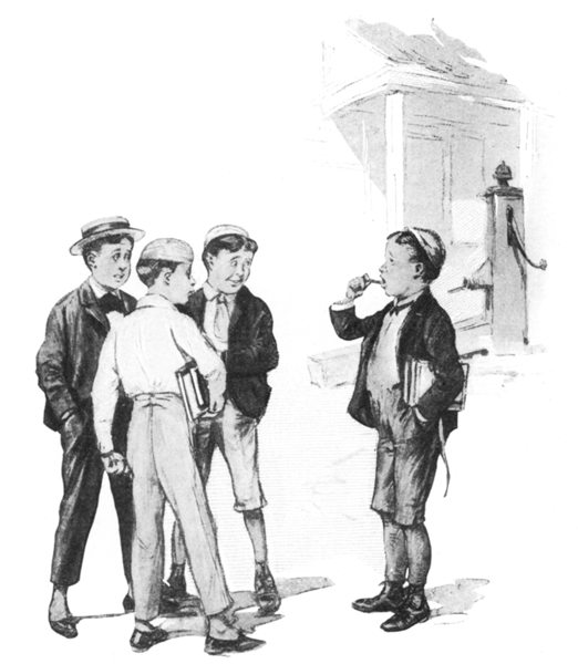 Jim Hicks dared Fatty Wilkins to eat a piece of
dirt.