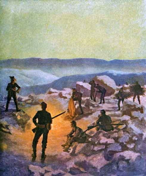 Keep watch now all around, especially east and
southeast.