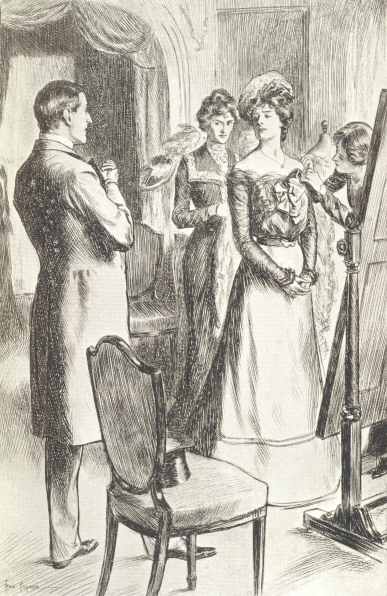 He went with her and made himself ridiculous at the
dressmaker&rsquo;s