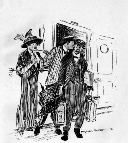 SMALL WONDER THAT YOU HAND A DOLLAR TO YOUR SISTER AND
KISS THE PORTER.