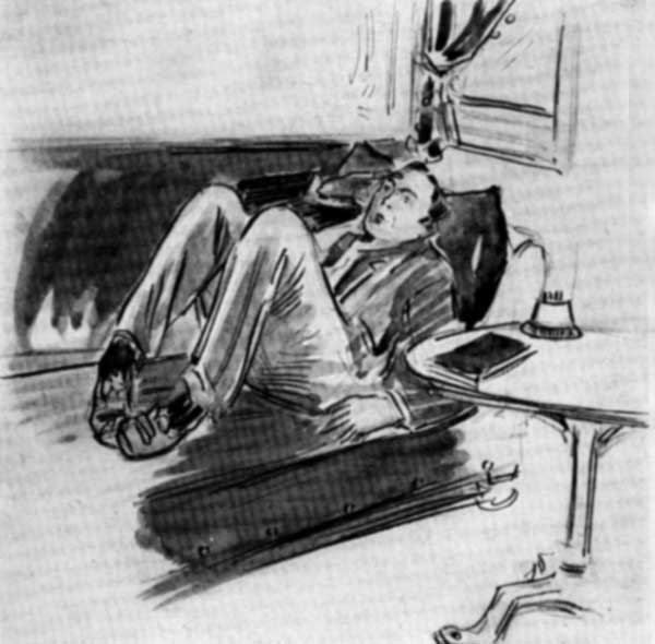 QUITE THE NICEST PLACE ON THE WHOLE SHIP IS THE
SMOKE-ROOM.