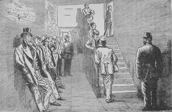 UNDERGROUND PASSAGE AND STAIRS LEADING TO OLD BAILEY
DOCK.