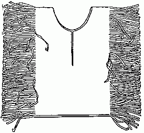 Fig. 173&mdash;Little squaw's newspaper sacque.