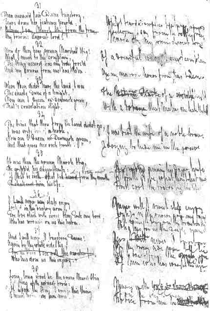 Manuscript of Marsk Stig&mdash;1829