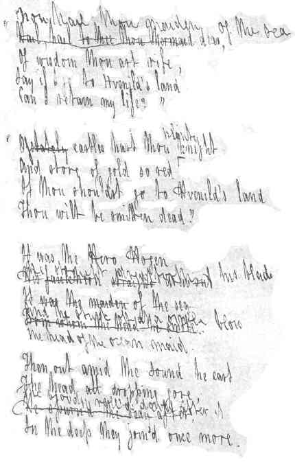 Manuscript of Grimhild&rsquo;s Vengeance: Song the
First&mdash;1854