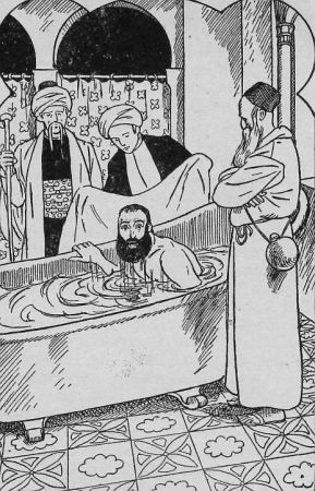 Meri ja ranta oli kadonnut, ja h�n istui omassa
kylpyammeessaan.