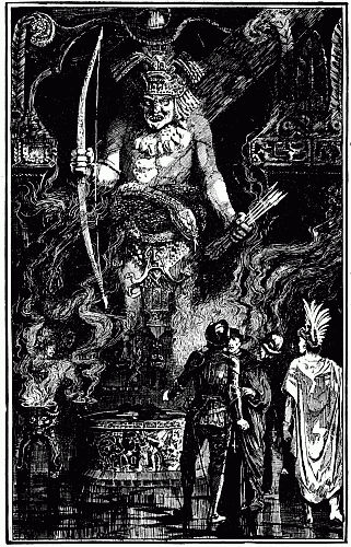 CORT&Eacute;S IN THE TEMPLE OF HUITZILOPOCHTLI