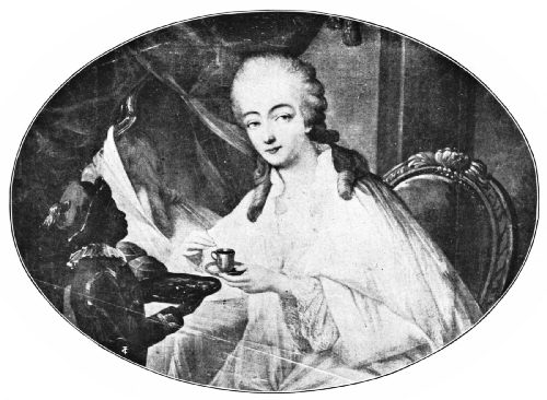 Madame Du Barry and Her Slave Boy Zamore&mdash;Painting by Decreuse