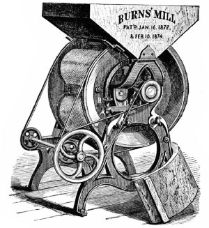 Burns Granulating Mill, 1872&ndash;74