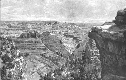 GRAND CA&Ntilde;ON OF THE COLORADO&mdash;VIEW OPPOSITE POINT
SUBLIME.