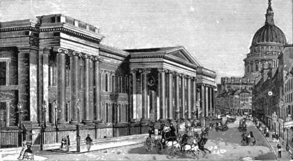 THE GENERAL POST OFFICE, ST. MARTIN'S-LE-GRAND,
LONDON, IN 1830.