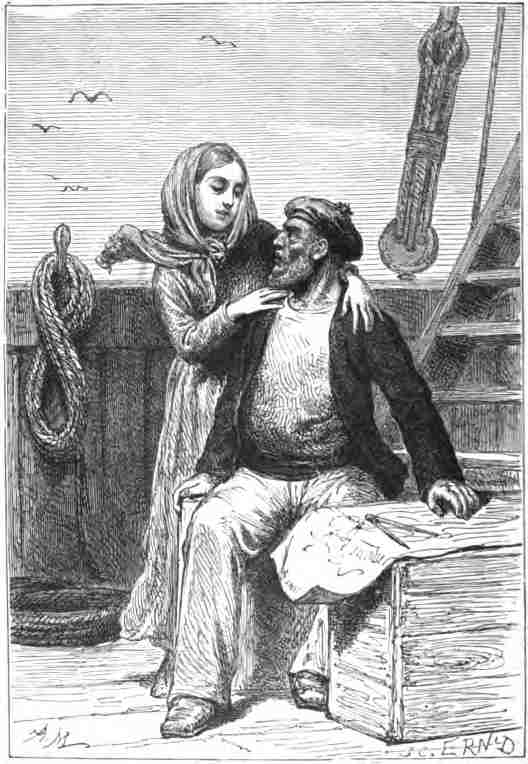 A soft voice said in his ear, 'Have good courage,
uncle.'