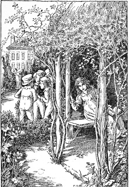 'I was reading, and was interrupted by Henry Lenox and
three others talking over a secret.'&mdash;Page 64.