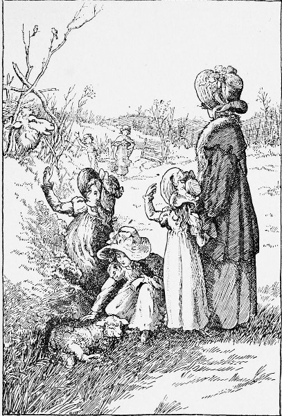 George was despatched to desire one of the servants to
bring a basket, in which we carried the poor sufferer.&mdash;Page 179.