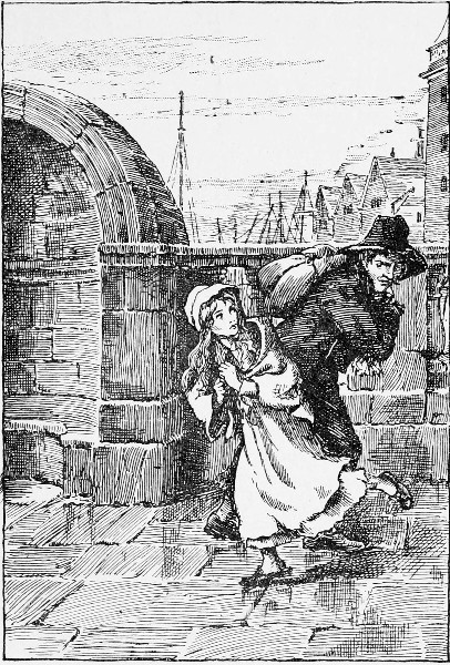 The flight over London Bridge.&mdash;Page 349.