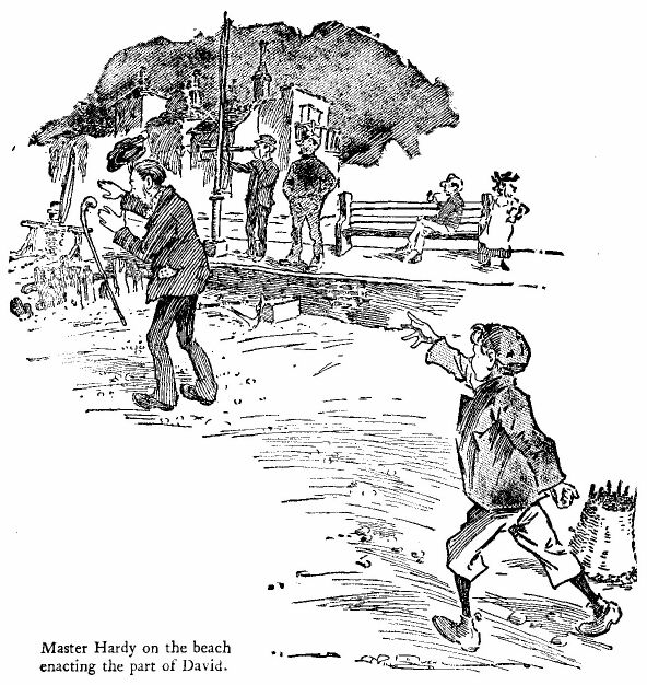 &lsquo;master Hardy on the Beach Enacting The Part of David.&rsquo; 