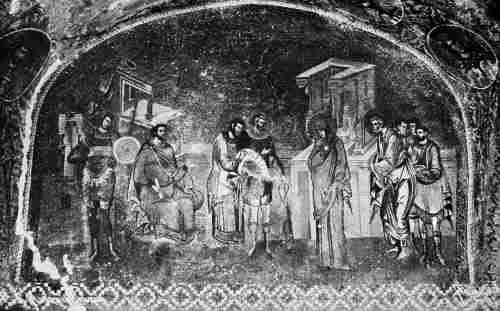 S. Saviour in the Chora. Mosaic Representing the Registration of Joseph and Mary at Bethlehem.