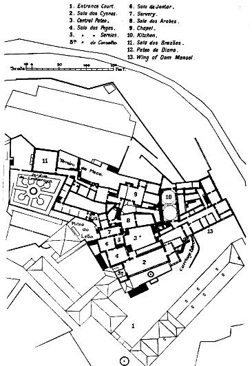 PLAN OF PA&Ccedil;O, CINTRA