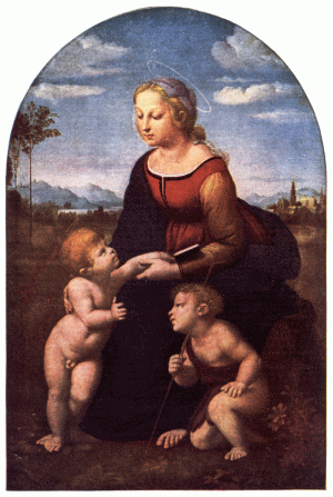 PLATE VIII.&mdash;RAPHAEL

LA BELLE JARDINI�RE

Louvre, Paris