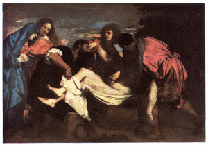 PLATE XVI.&mdash;TITIAN

THE ENTOMBMENT

Louvre, Paris