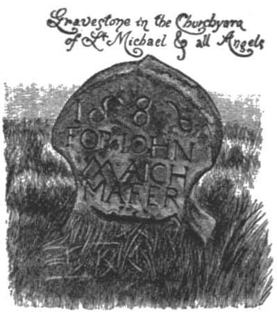 Gravestone in the Churchyard of St. Michael & all
Angels.