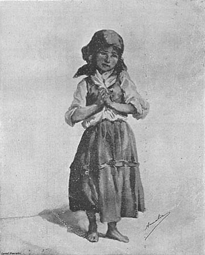 Estudo de crean&ccedil;a―Aguarella de S. M. a Rainha