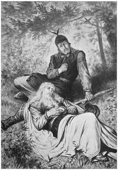 Frithiof ziet den slapenden Koning