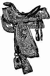 Proper Way of Arranging
Straps on
Holster and Saddle.