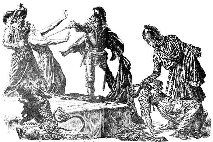 They were bent upon rapine and slaughter&mdash;and what
greater prize than the Queen herself?